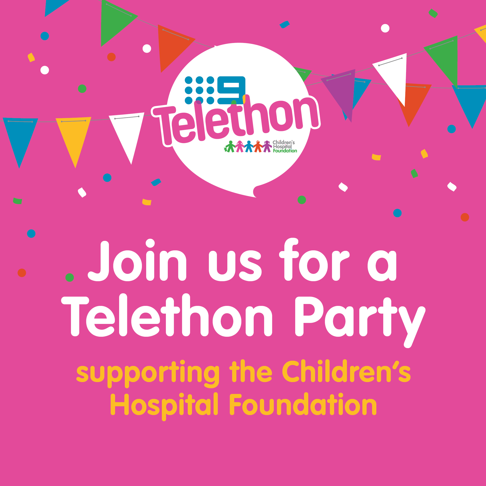 Join Us - Telethon Party Social Tile