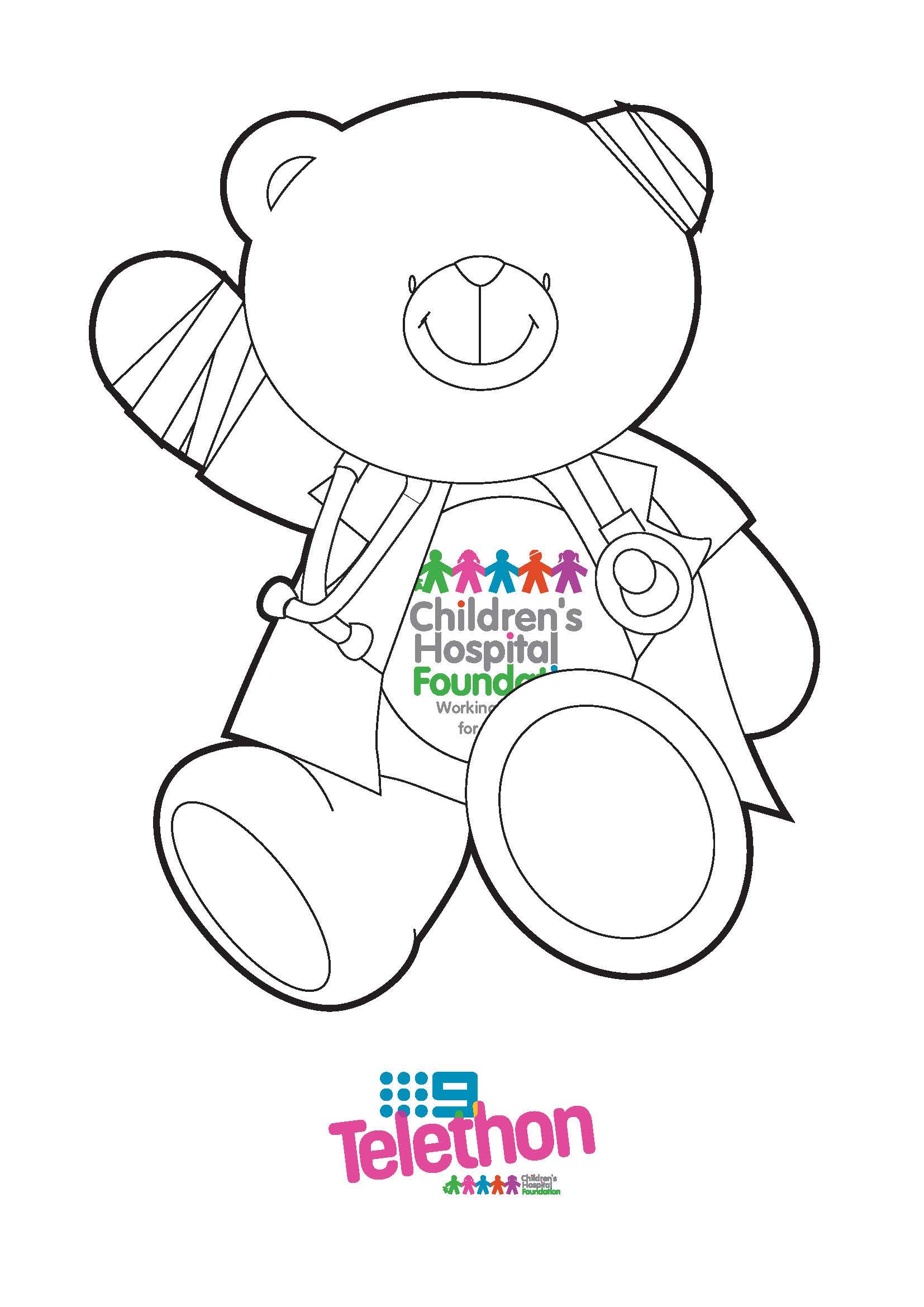 Colouring In Wonder Bear - Doctor