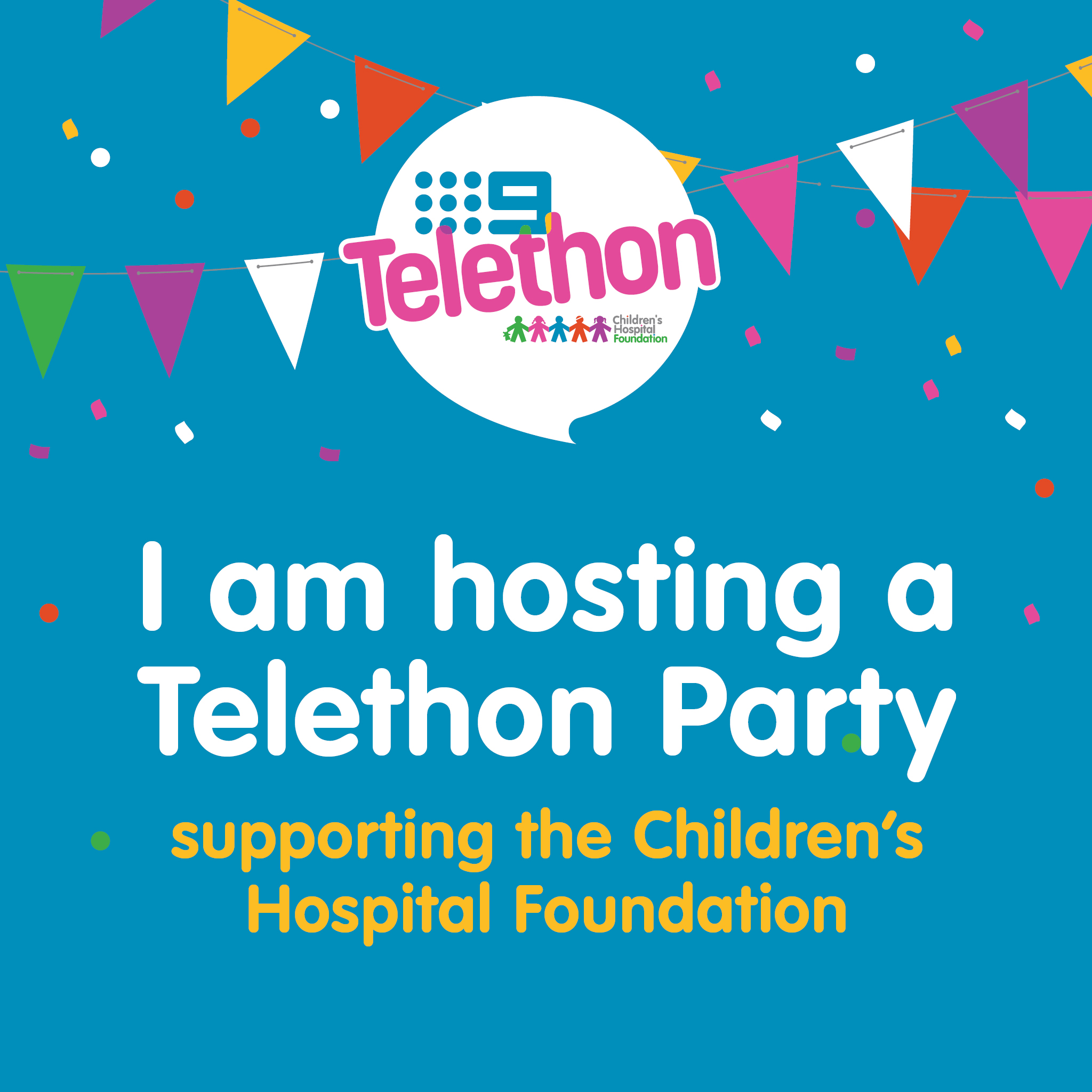 I'm Hosting - Telethon Party Social Tile